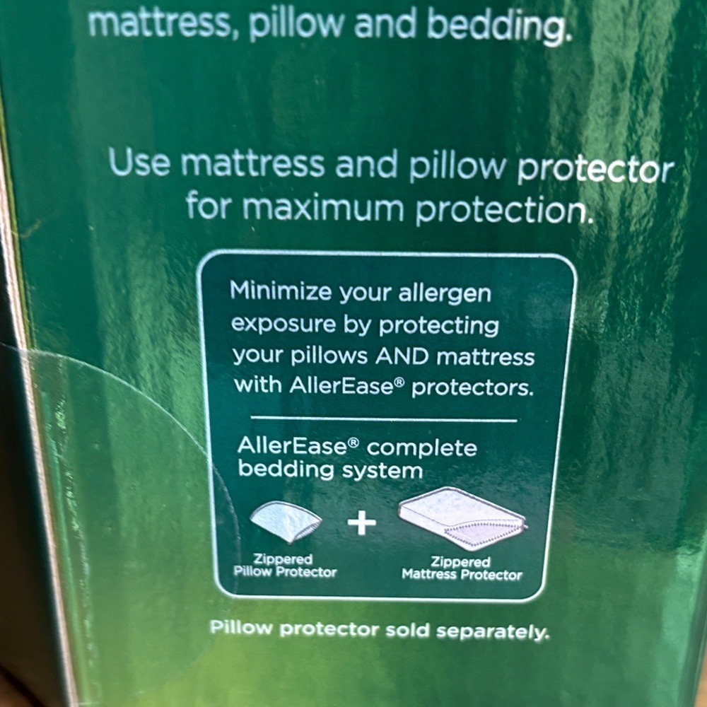 Allerease Full Cotton Fresh Waterproof Allergen Barrier Mattress Protector NEW - Picture 6 of 9